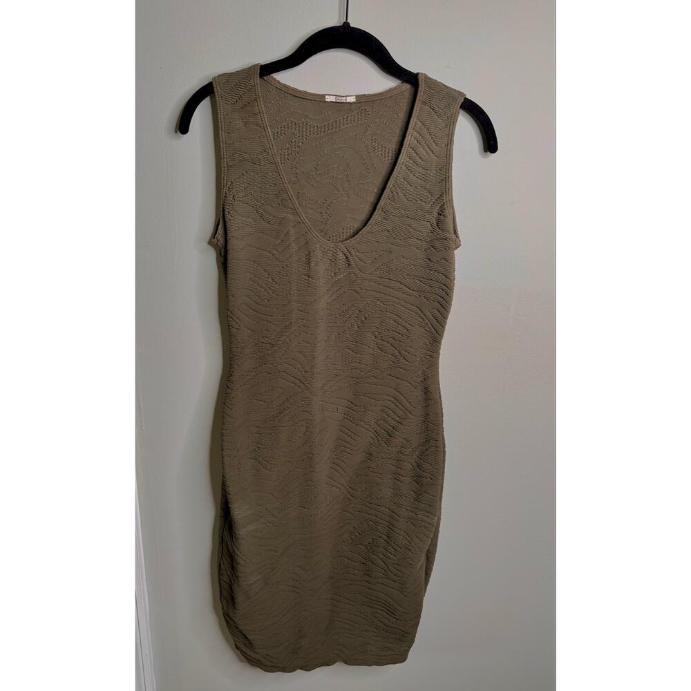 Wolford Women’s Military Green Stretch Textured Bodycon Mini Dress - Size XS